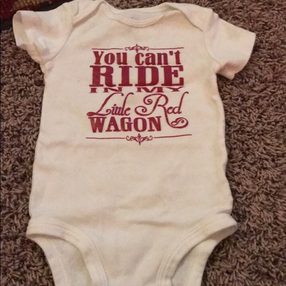 CUSTOM ❤️ onesie (carters onesie 9m)